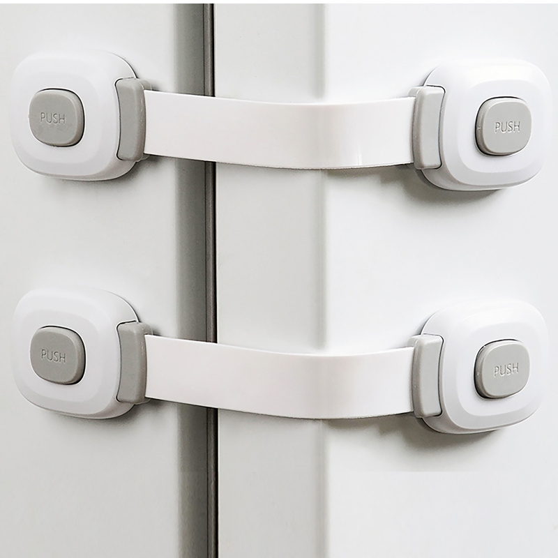 Child Safety Strap Locks For Fridge Latch Child Proof Freezer Lock  baby cabinet safety lock