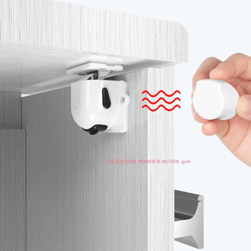 Everyday Use Children Safety Lock ABS Proofing Plastic Drawer Lock with Magnetic System for Cabinets