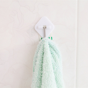 Bedroom Wall Hanger Adhesive Hook Stick White Seamless Waterproof single key hanger hooks multi purpose wall coat keys