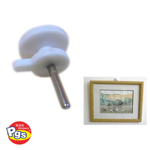 Decorative picture hanging wall hooks, Small plastic nail hook handy hard-wall hanger hook