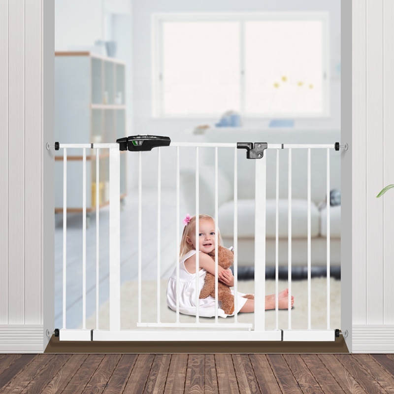 New style metal child safety gate baby walk through security gates