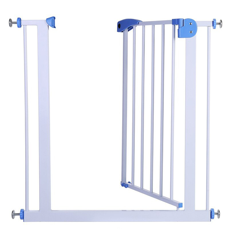 New design child stair adjustable protection safety baby gate for gate way 75cm to 82cm with auto door lock function white