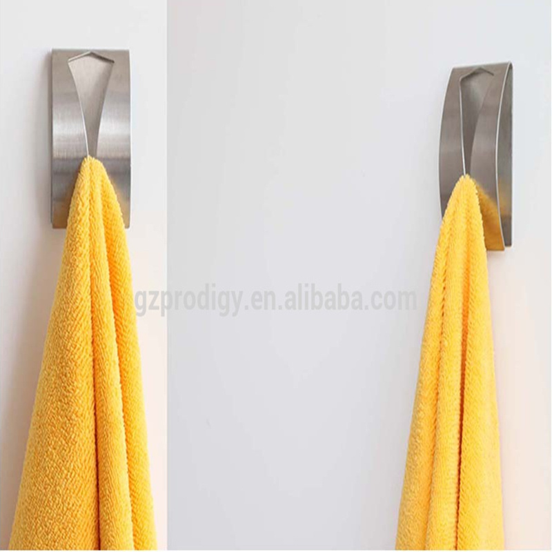 Metal Sticky Hook Self-Adhesive Stainless Steel Towel Hook