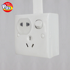 White Outlet Cover USA Standard Outlets and Sockets Baby Safety Plugs for Kids House with Keys