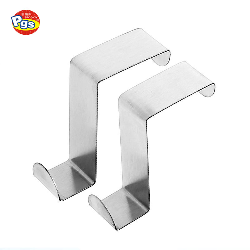 Over The Door Hooks Stainless Steel Clothes Towel Reversible Door Hook Hanger Bathroom Door Hook