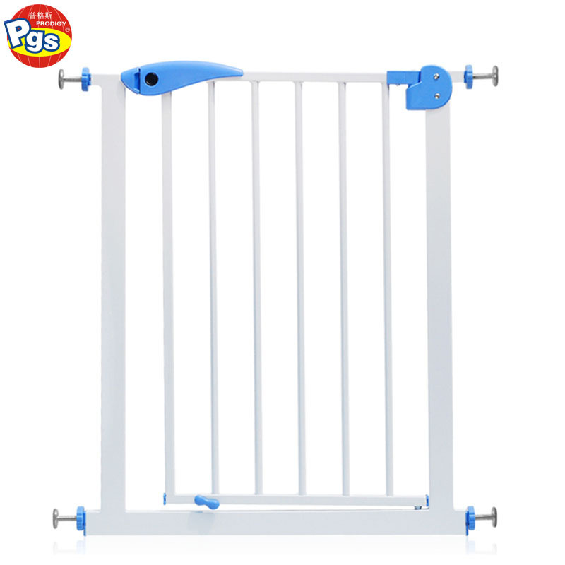 New design child stair adjustable protection safety baby gate for gate way 75cm to 82cm with auto door lock function white