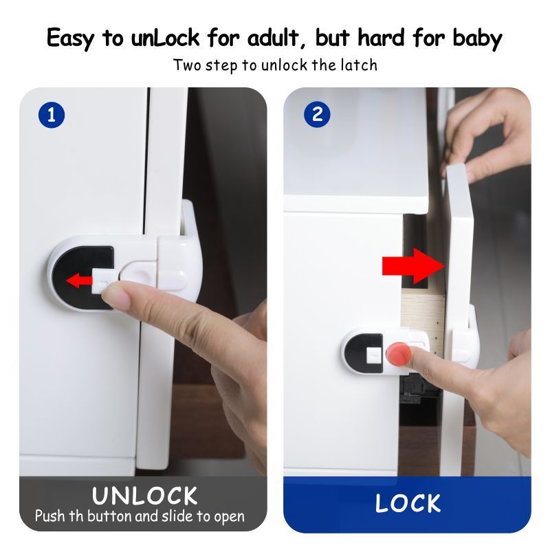 Child Safety Lock Drawer Lock Anti-pinch Hand Multi-function For Refrigerator Cabinet Door Locks