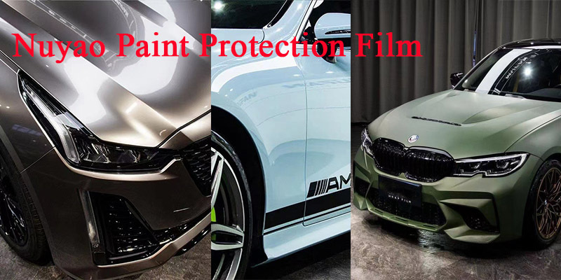 NUYAO 1*30m 80vlt Car Window Holographic Film Auto Front windshield Screen Protector Film Removable Static Insulation Tint PPF