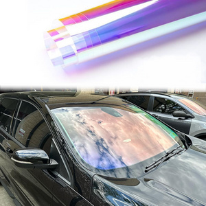 NUYAO Sunset Rainbow Solar Auto Glass Sticker Purple Colored Change Car Tint Film Chameleon Car Window Tinting Protection Film