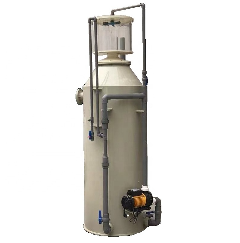 ras protein skimmer for recirculating indoor fish farm ponds inland commercial aquaculture