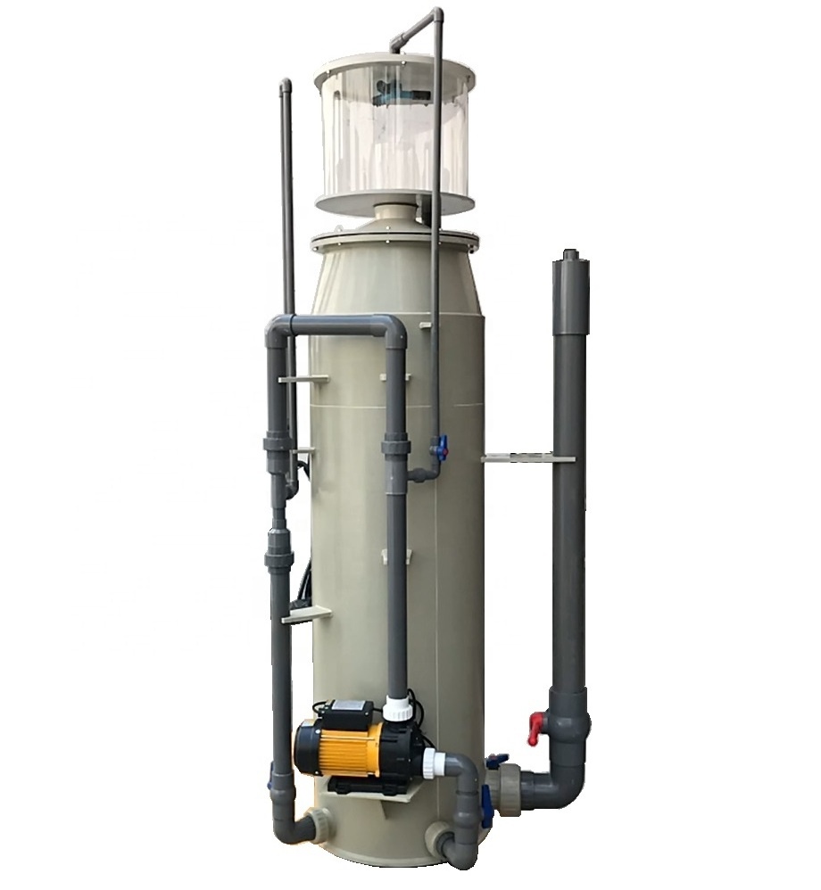 ras protein skimmer for recirculating indoor fish farm ponds inland commercial aquaculture