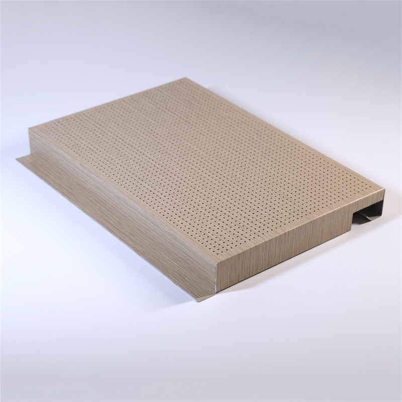 Wooden transfer ceiling materials hook-up style perforated aluminum ceiling tiles