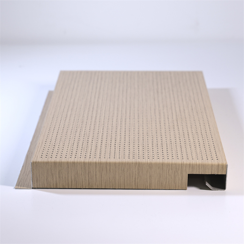 Wooden transfer ceiling materials hook-up style perforated aluminum ceiling tiles