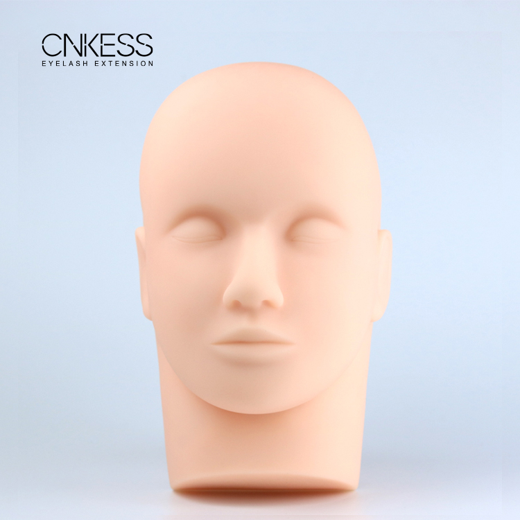 Popular High Quality Easy Clean Hair Practice Mannequin Soft Training Head for Eyelash Wholesale CNK factory