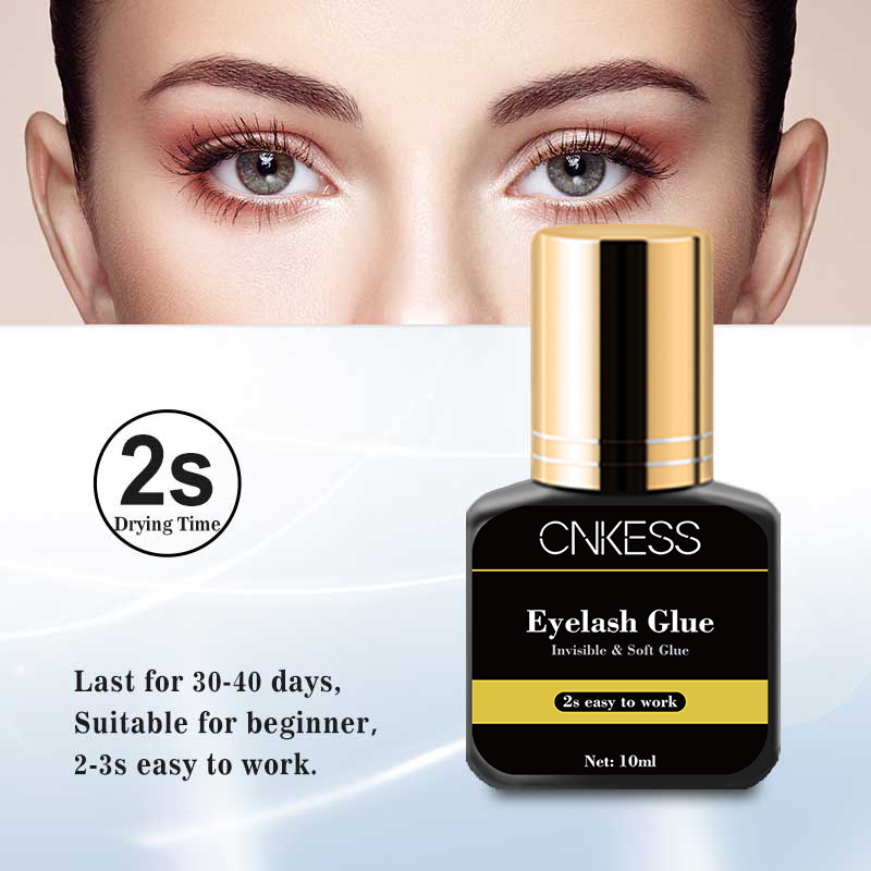 CNK 10ml Black Private Label Korea Lash Extensions Adhesive Best Waterproof Eyelashes Glue