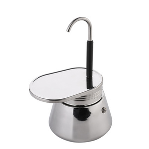 Mini 1 cup Stovetop Single Cup Stainless Steel Outdoor Camping Espresso Coffee Maker Moka Pot