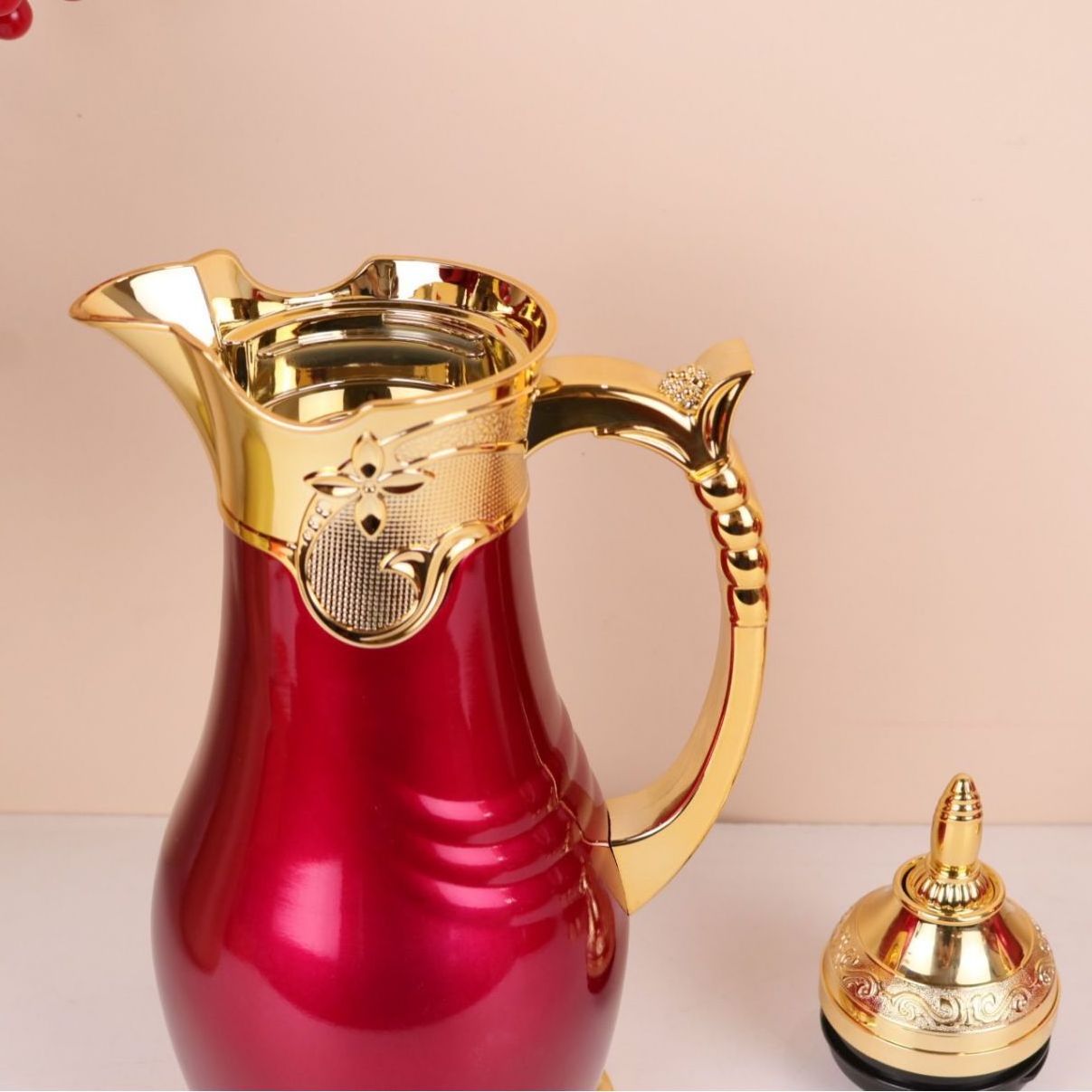 Arab high-end wedding warm pot gold set Middle East style thermos bottle Dubai coffee pot