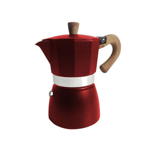 Classic Italian Coffee Maker High Quality Aluminum Pressure Valve Stovetop Induction Espresso Coffee Maker Moka Pot