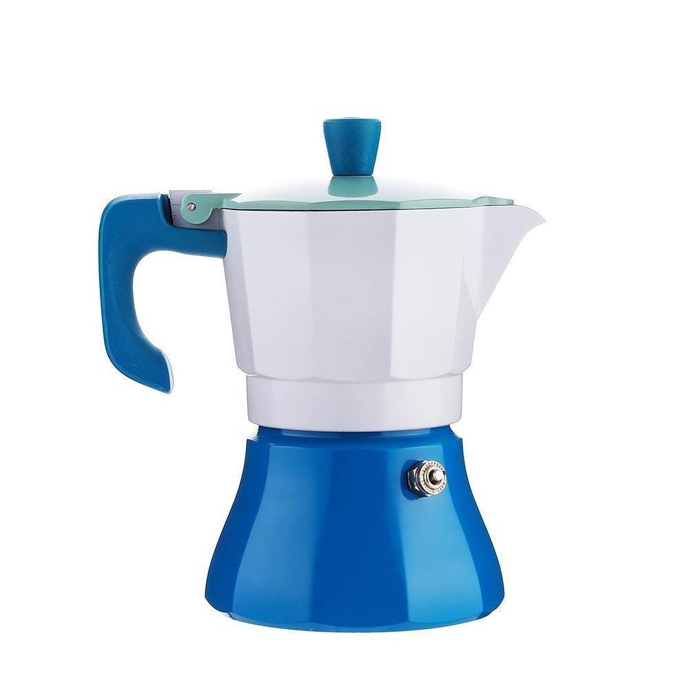 Yellow and Black Moka Coffee Pot 150ml 300ml Moka Pot Espresso Coffee Maker