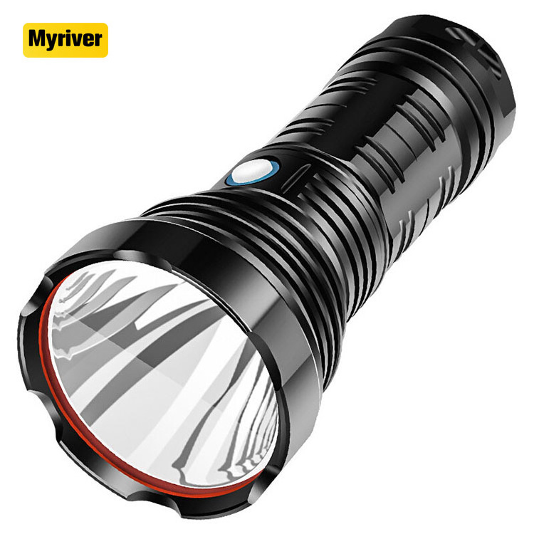 Myriver Brightest Powerful Long Range Camping Rechargeable Torch Light Led 10000 Lumen Rescue Searchlight Flashlight