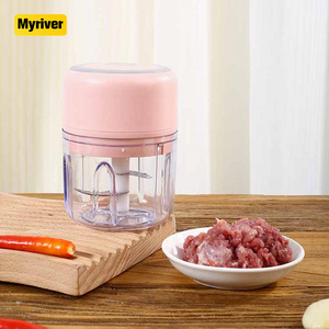 Myriver Electric Mini Garlic Chopper, Handheld Wireless Meat Grinder Electric Food Chopper Chopper Cooking Machine/