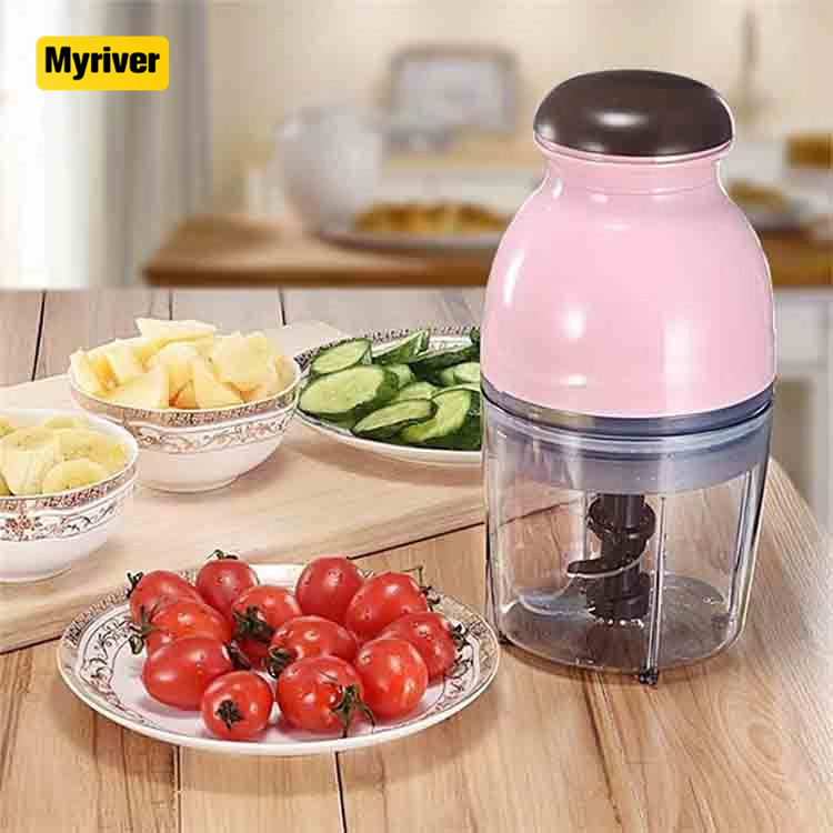 Myriver Electric 1L Small Crushing Pink Soybean Milk Baby Complementary Food Machine Electric Juicer Household