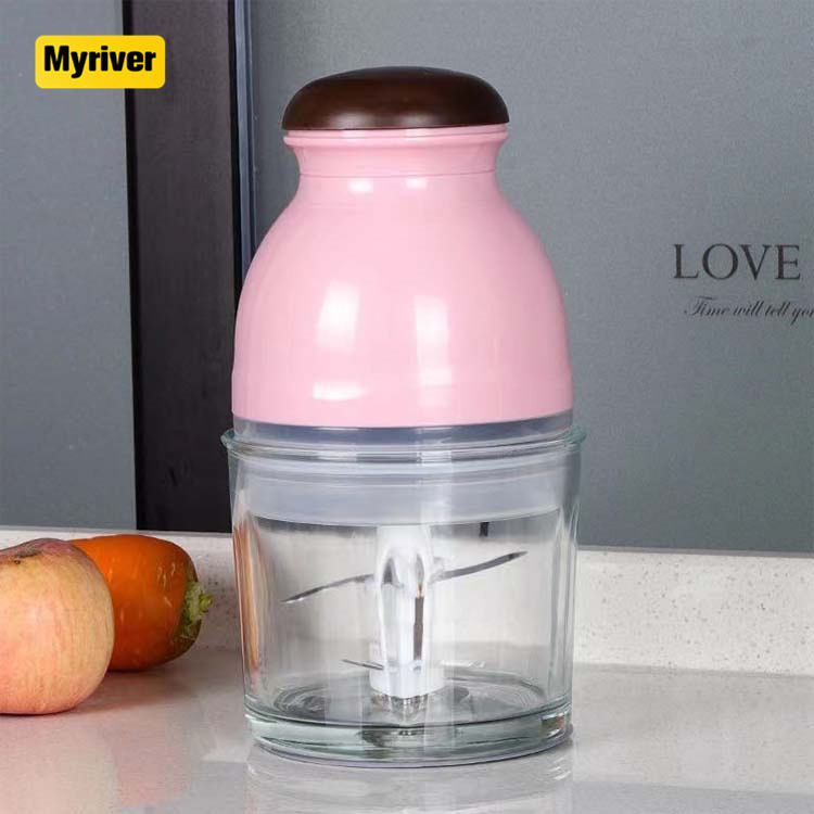 Myriver Electric 1L Small Crushing Pink Soybean Milk Baby Complementary Food Machine Electric Juicer Household