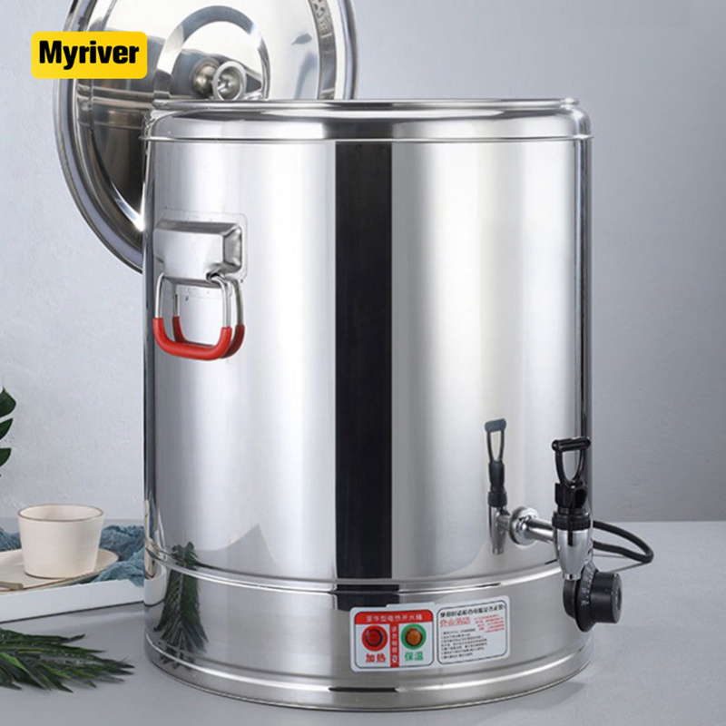 Myriver 30/40/50/60/80 Liters Hot Water Dispenser Boiler Triply Wall Stainless Steel 201 Water Bucket