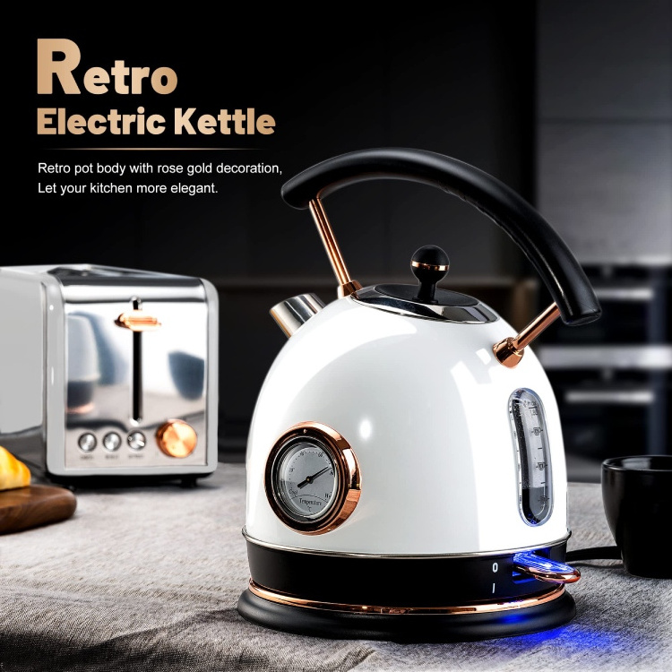 Myriver Retro Stainless Steel Kettle Electric Teapot Kitchenware Home Hot Water Electric Water Kettle With Competitive Price