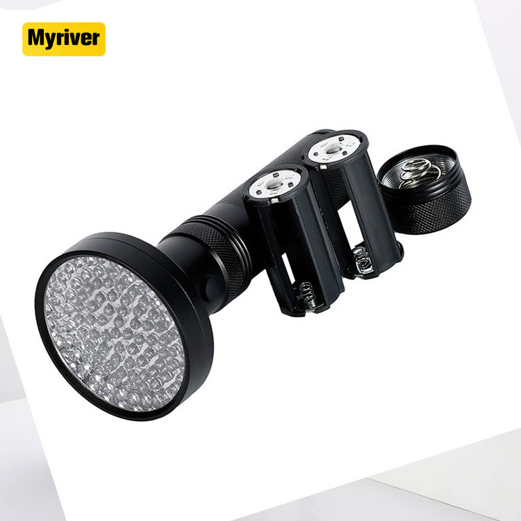 Myriver 100 Led Purple Beads 395Nm Uv Flashlight Black Light For Dog/Cat/Pet Urine & Dry Stains And Bed Bug On Carpets/Floor