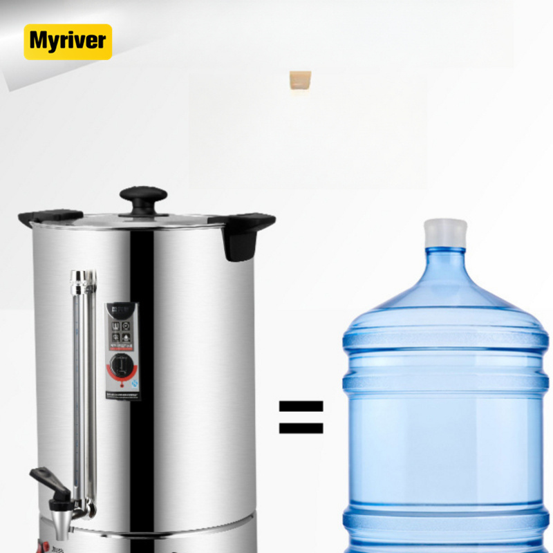 Myriver Stainless Steel Commercial Water Boiler Electric Hot Water Boiler Milk Tea Coffee Drinking Bucket Dispenser