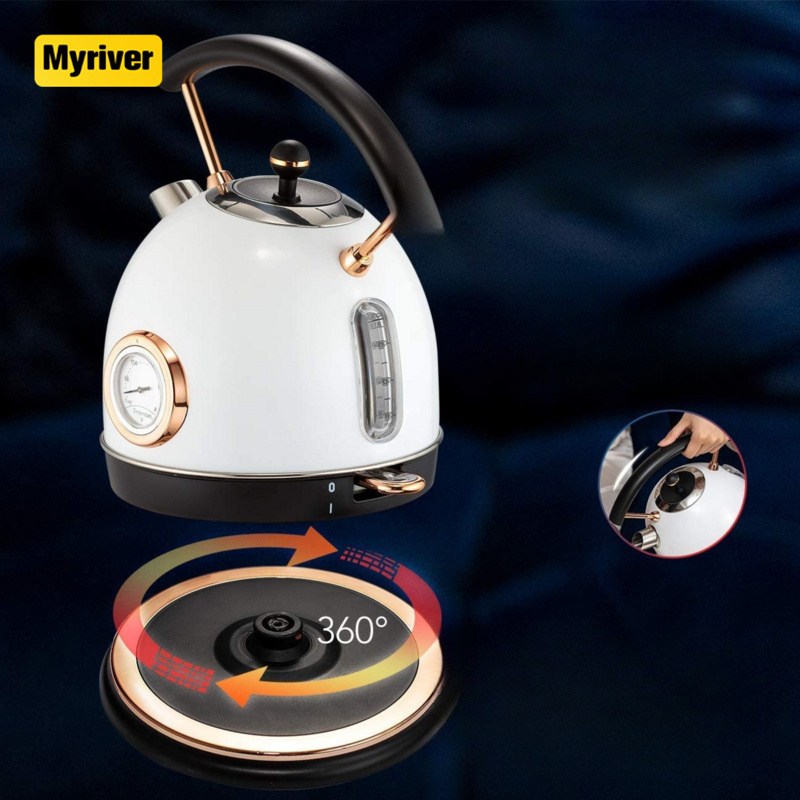 Myriver Retro Stainless Steel Kettle Electric Teapot Kitchenware Home Hot Water Electric Water Kettle With Competitive Price