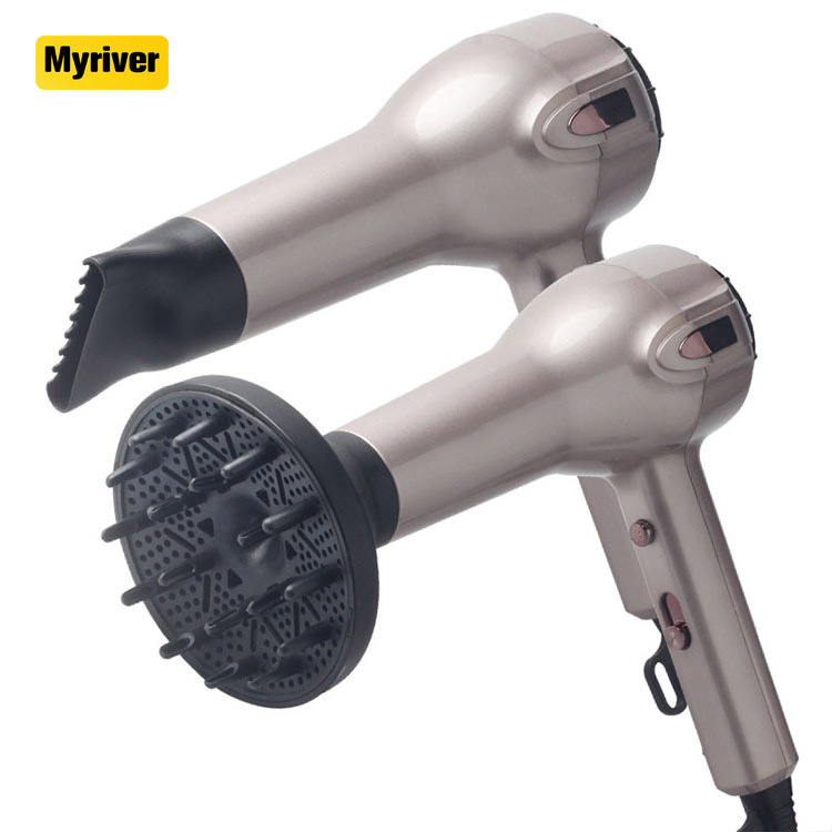 Myriver Luxury Foldable Handle Retractable Cord Hotel Professional Hair Dryer Wireless Electric Hair Dryer