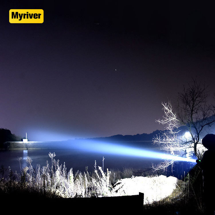 Myriver Powerful Waterproof Led Brightest 8000 Lumen Best Torch For Hiking Glowing Camping Outdoor Sports Flashlight