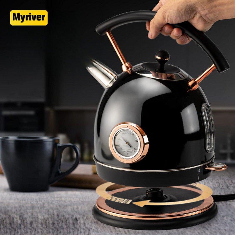 Myriver Retro Stainless Steel Kettle Electric Teapot Kitchenware Home Hot Water Electric Water Kettle With Competitive Price