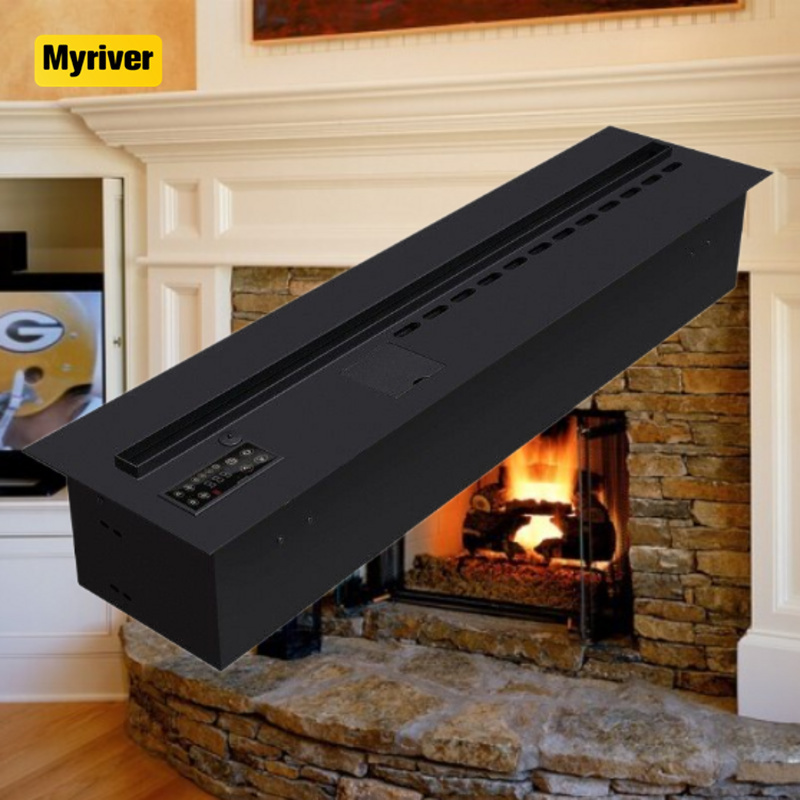 Myriver Decoration Electric Carving Fireplace Console Fire Place Wood Gas Steam Heater