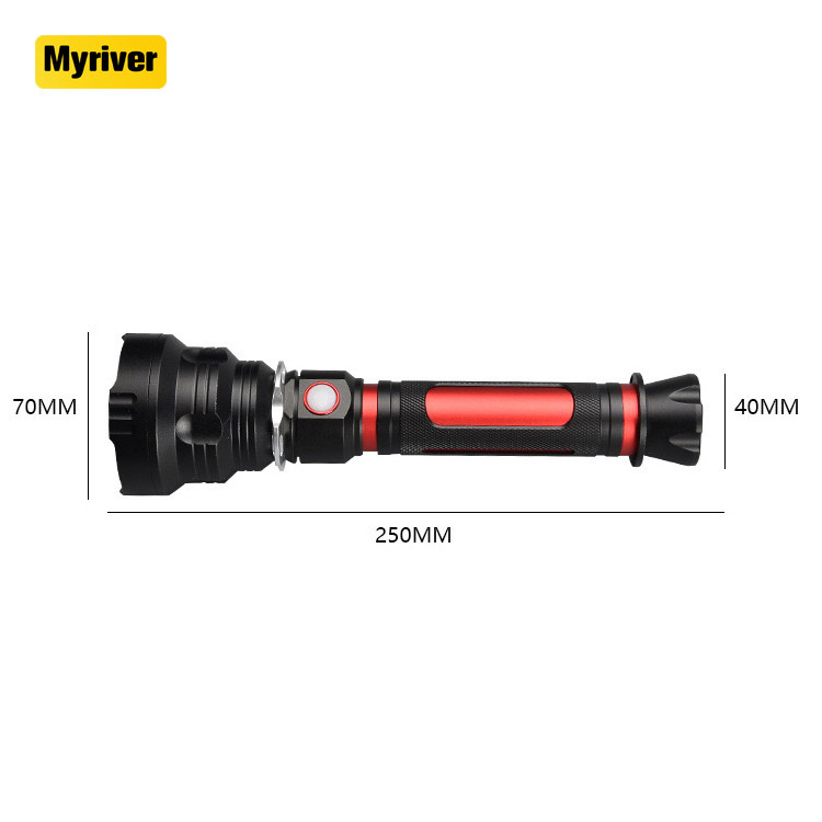 Myriver Powerful Waterproof Led Brightest 8000 Lumen Best Torch For Hiking Glowing Camping Outdoor Sports Flashlight