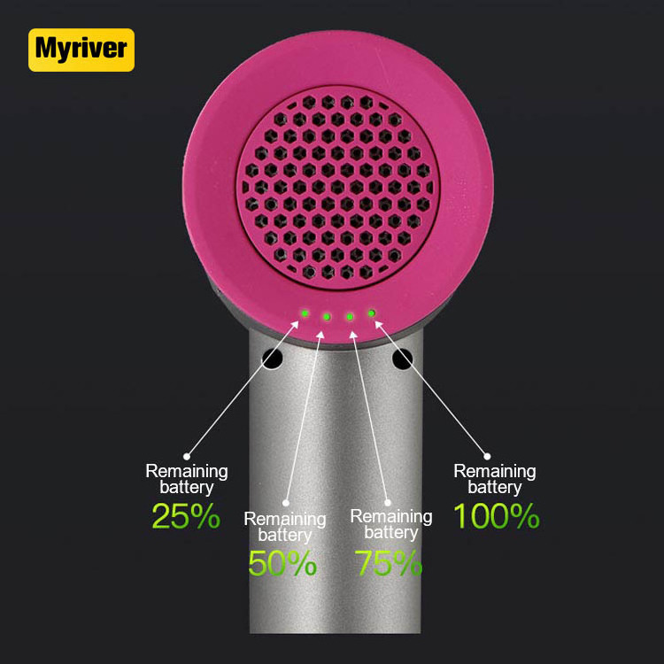 Myriver New Intelligent Hair Dryer Bldc Portable Mini Battery Operated Blow Dryer And Rotating Straightener Curly Comb