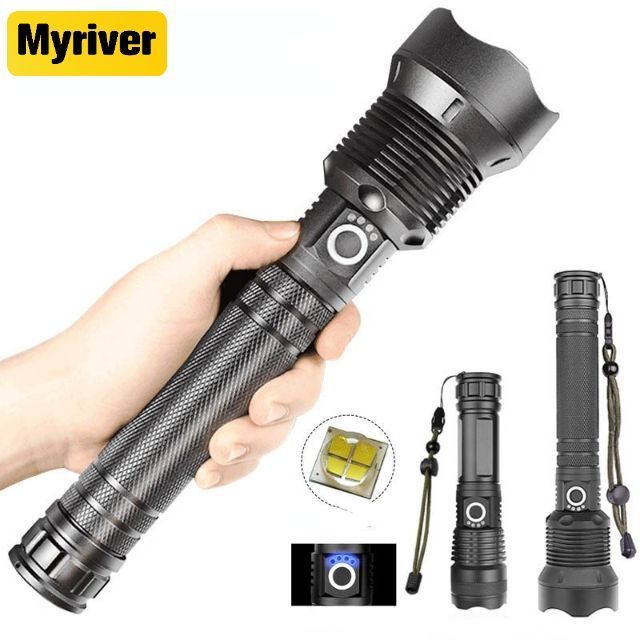 Myriver Safety Hammer Torch 10W 450 Lumens Waterproof LED Torch Flashlight Rechargeable for Self Defense