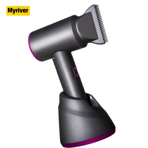 Myriver New Intelligent Hair Dryer Bldc Portable Mini Battery Operated Blow Dryer And Rotating Straightener Curly Comb