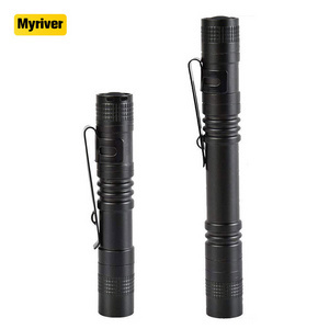 Myriver Strong Night Vision Waterproof Powerful Flashlights Bat Super Bright Tactical Pen Mini Flashlight