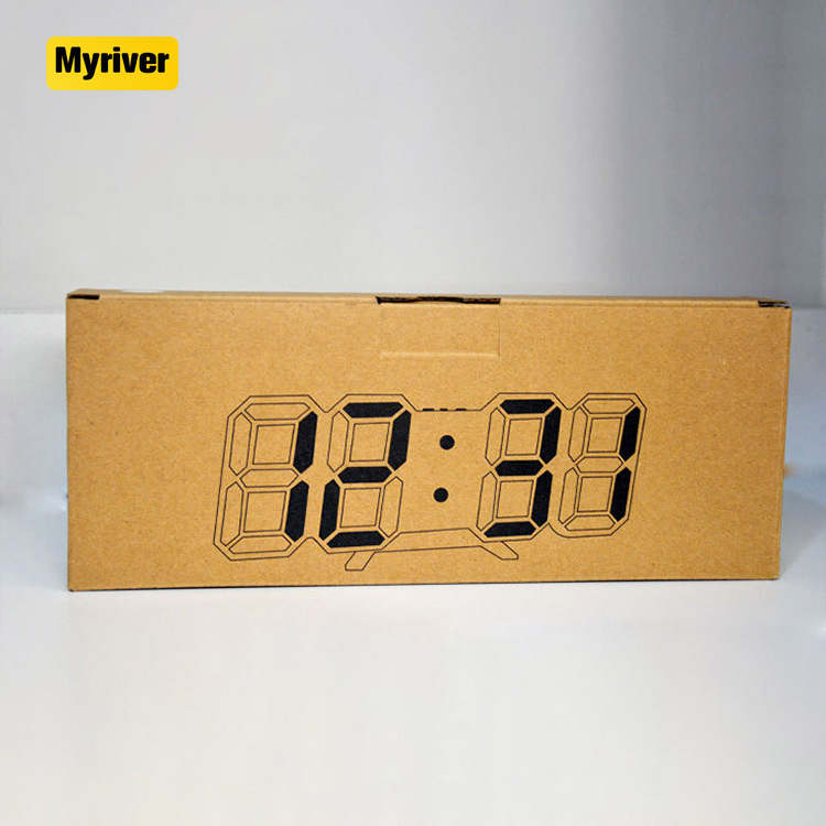 Myriver 3 Brightness Levels Night Light Digital Wooden Table Desk Clock Balance Automatic Page Turn Clocks