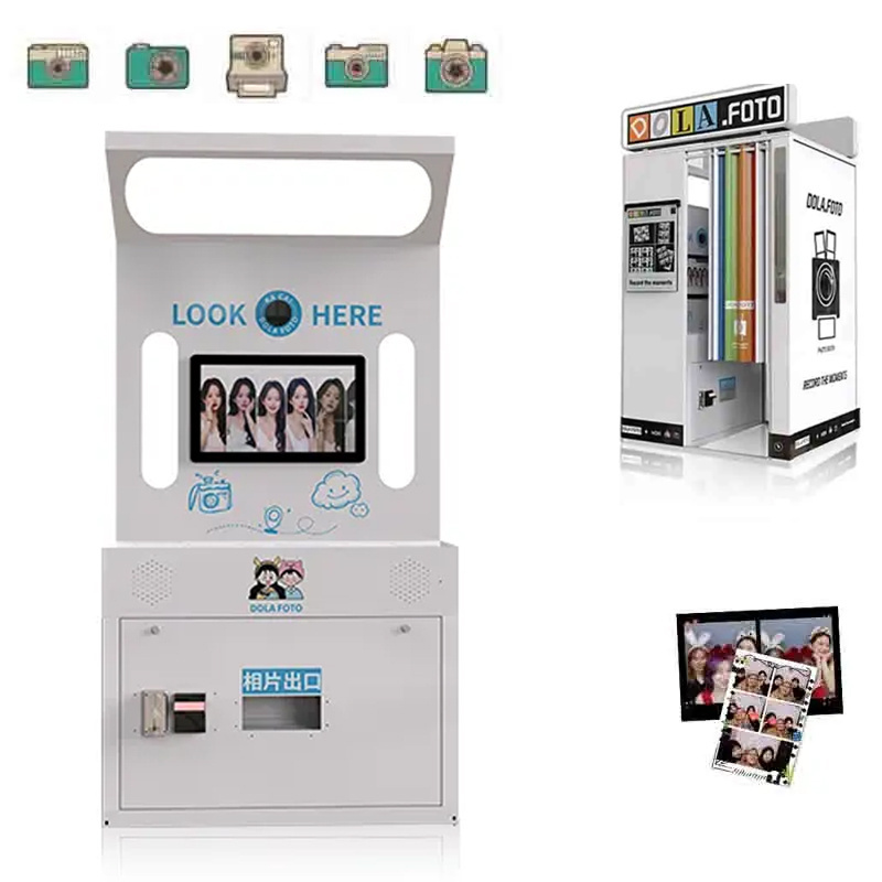 Professional Photo Booth,Customized Photobooth Machine,Self service coin Operated Photo Booth Photo Booth With Printer