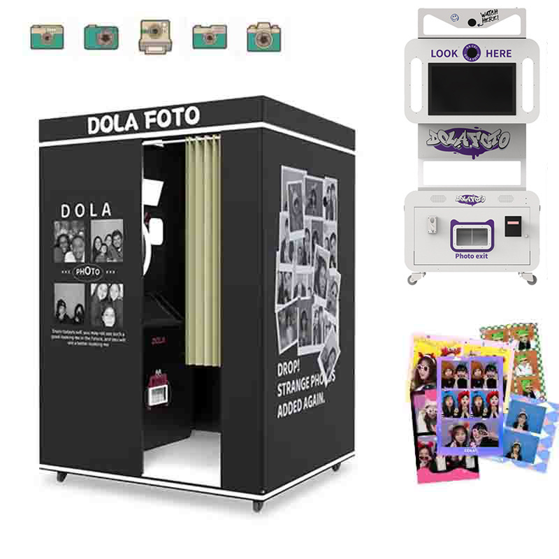 Dual Camera Shooting Remote Control Automatic Vintage Touch Screen Photobooth Overhead Digital Photo Booth Photographi Booth