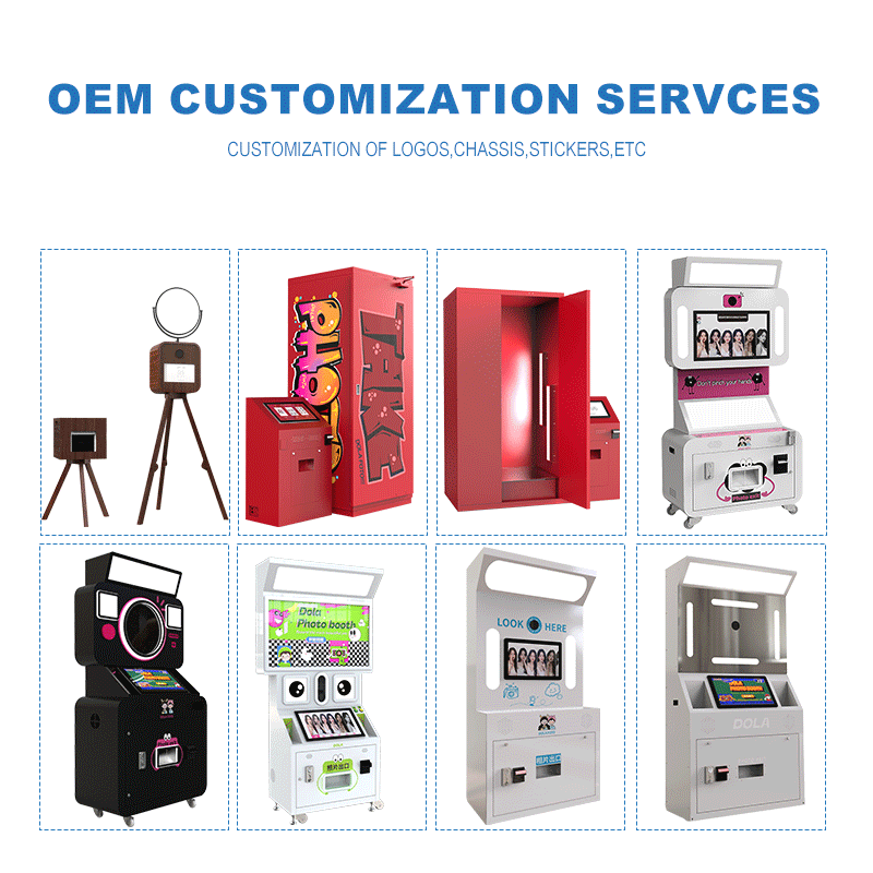 Professional Photo Booth,Customized Photobooth Machine,Self service coin Operated Photo Booth Photo Booth With Printer