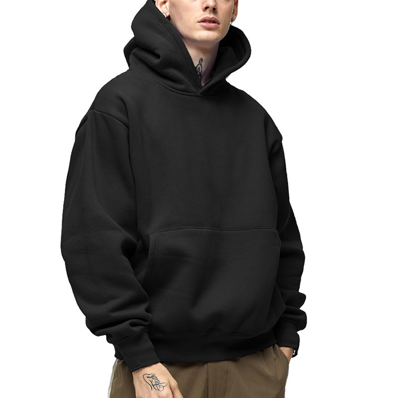 High Quality 100% Cotton Unisex Hoodie for Men Heavy Hoodie Pullover Sweatshirt Custom Logo French Terry Blank Hoodies