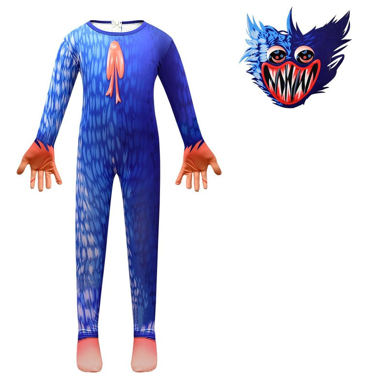 Halloween Party Cartoon Jumpsuits Monster Game's Character Playtime Game Cosplay Costume Wuggys Costume