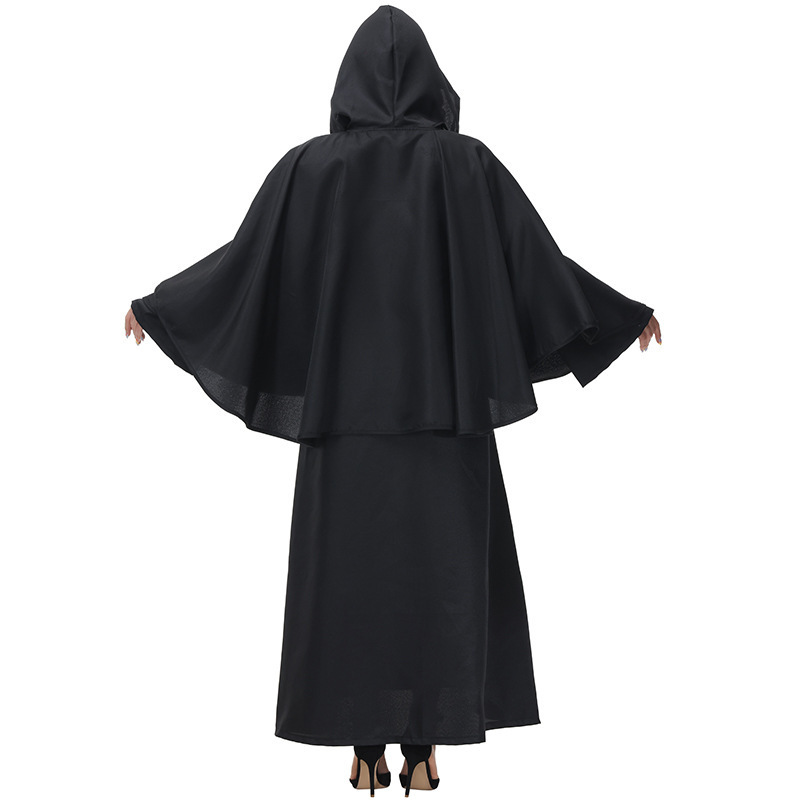 Halloween party Cape Medieval Robe Wizard Costume Family Costume Red Black Magic cape