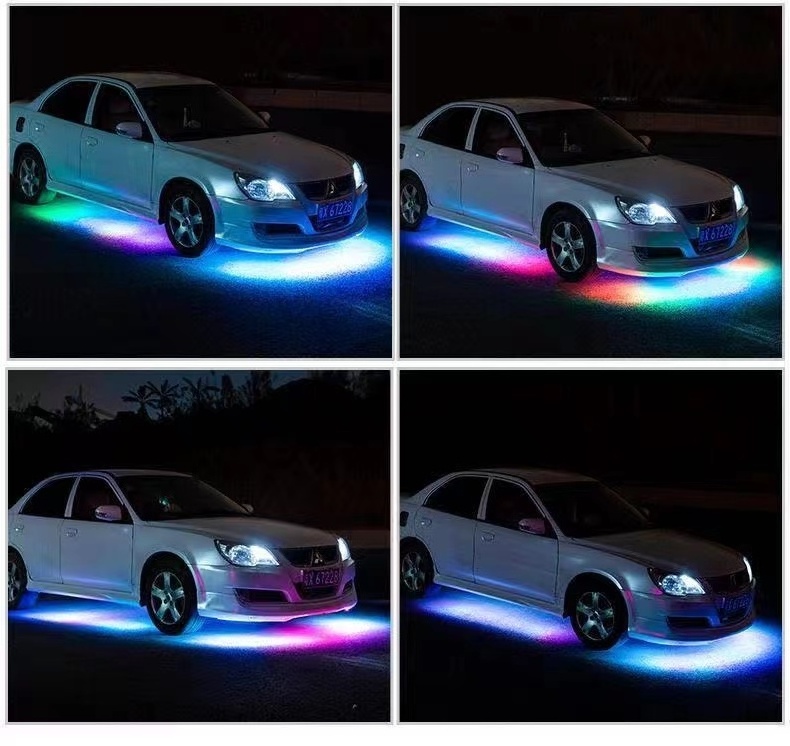 App Control RGB car LED Strip light Under Car 50 90 120cm Tube Underglow Underbody System Neon Light