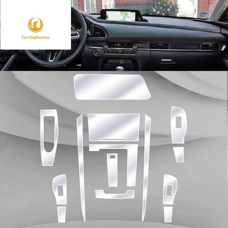 For Mazda CX-30 2020-2021 car Interior Center console Invisible car suit TPU protective film Anti-scratch Accessories Refit LRHD